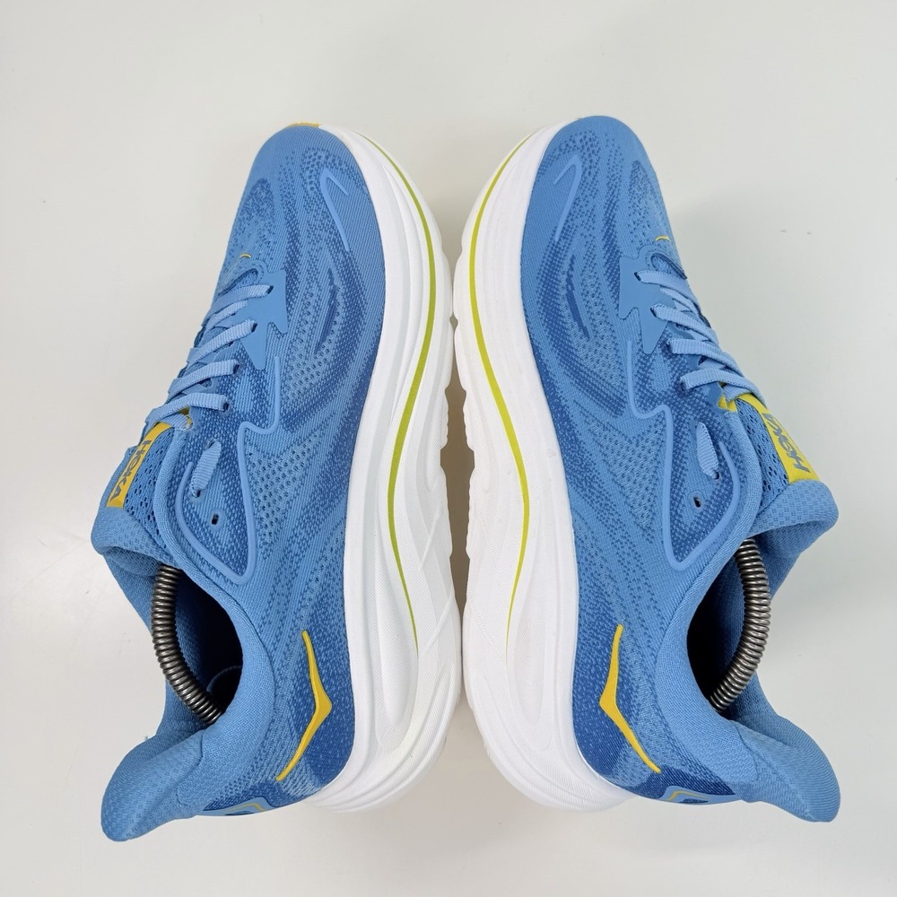 Hoka Clifton 10 Wide Running Shoes Mens Size 9.5EE Blue Gym Sneakers 1162032 ALF - Picture 6 of 9